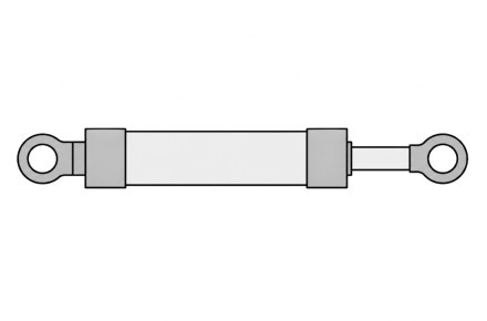 Гидроцилиндр опоры, аутотригера 80х50х630х995 (ГЦПс.6-1.80.50.630а)
