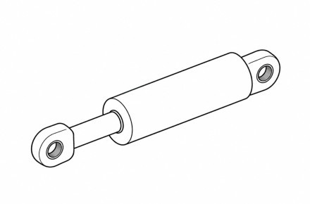 Гидроцилиндр ЦГ-160.80х800.11-01 (УДМ-00.02.000-1) RAL 7024