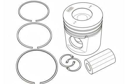 Прокладка головки фильтра масляного Perkins 3688A041 (оригинал)